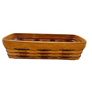 Vintage‎ Longaberger Shades of Autumn Basket 1992 w/Liner +-14"x7.25"3.5"